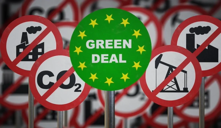 Picture shows EUs green deal